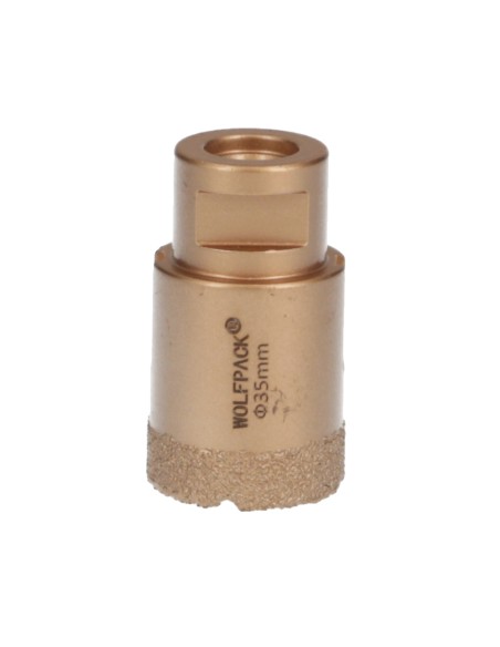 Corona Diamante Para Amoladora Ø 35 mm. Conexión Rosca M14. Corte Seco