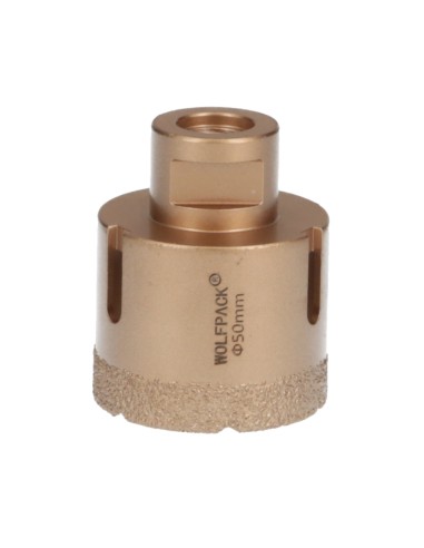 Corona Diamante Para Amoladora Ø 50 mm. Conexión Rosca M14. Corte Seco