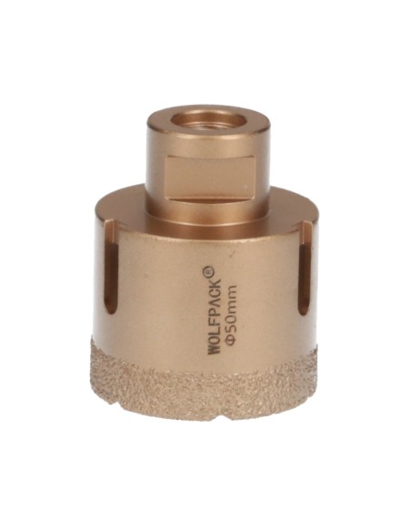 Corona Diamante Para Amoladora Ø 50 mm. Conexión Rosca M14. Corte Seco