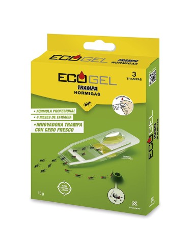 Ecogel Hormigas Trampa Hormigas 15 Gramos (Caja De 3 Unidades)