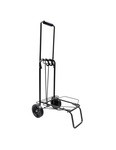 Carretilla Plegable Metalica De Carga - Porta Maletas Con Cuerda Elastica 93,5x33x44 cm. Carro De Transporte 50 Kg.