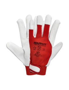 Guantes Piel / Lona Con Colgador 9" Guantes De Trabajo, Guantes De Protección