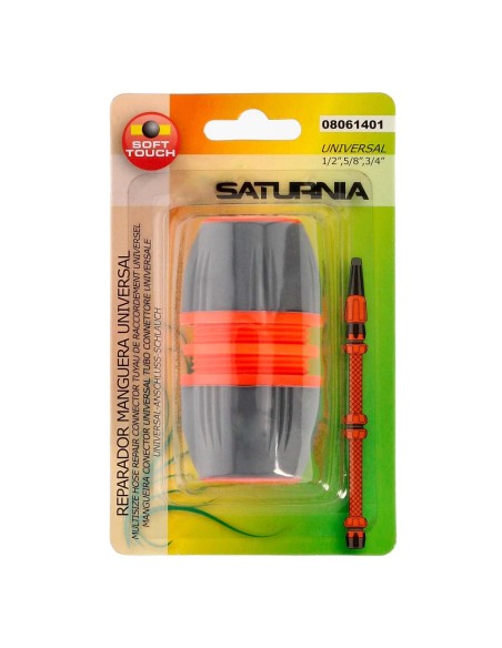 Reparador Universal Mangueras 1/2" 5/8" y 3/4". Facil de usar, Plastico Soft Touch.