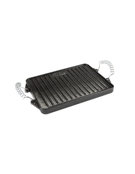 Plancha Hierro Fundido Esmaltada Rectangular 24 x 44 cm.