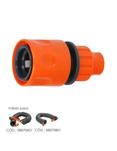Conector Manguera Tubo Autoenroscable 10x12 mm.