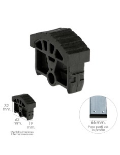 Contera Para Escalera Pronor 2 Tramos Con 10+10 Peldaños ( Perfil 66 mm.)