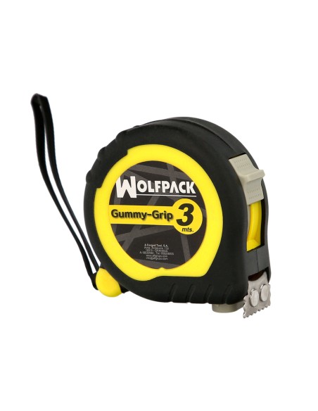 Flexometro Gummy Grip Con Doble Freno Longitud 3 Metros Ancho 16 mm. Magnetico.Metro Medición, Metro Magnetico, Hogar, Bricolaje