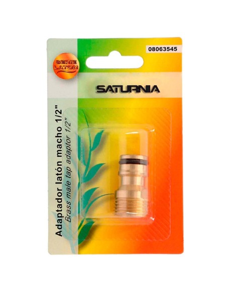 Adaptador Manguera Laton 1/2" Macho