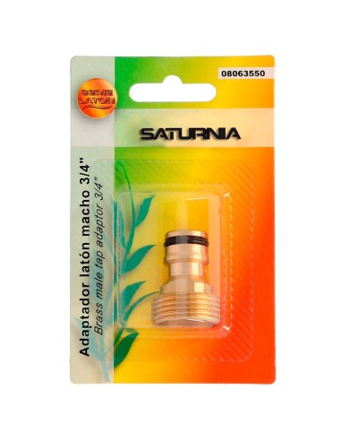 Adaptador Manguera Laton 3/4" macho