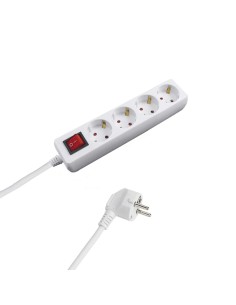 Base Multiple 4 Tomas Con Toma De Tierra Con Interruptor