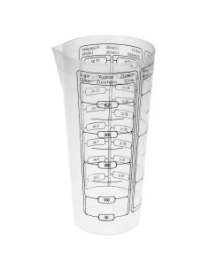 Vaso Medidor Plastico Oryx 500 ml. 8,5x6x16 cm.