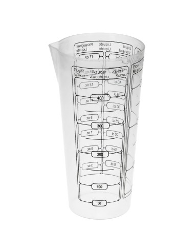 Vaso Medidor Plastico Oryx 500 ml. 8,5x6x16 cm.