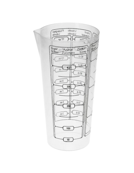 Vaso Medidor Plastico Oryx 500 ml. 8,5x6x16 cm.