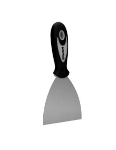 Espatula Acero Inoxidable Ancho 60 mm. Con Mango de Goma Ergonomico, Espatula Pintor, Espatula Masilla, Paletina, Paleta Rascar