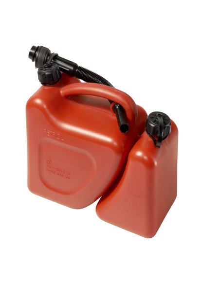 Bidon Gasolina Doble. Capacidad 5 + 2 Litros Homologado "UN" Con Canula