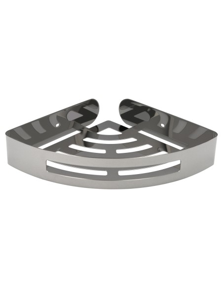 Cestillo Rincon Baño Autoadhesivo, Color Inox Con Efecto Espejo, Autoadhesivo Resistente o Con Tornillos
