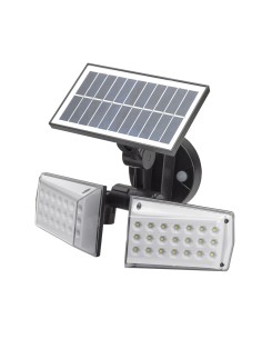 Aplique Solar Led Doble Con Sensor de Movimiento / Crepuscular 450 Lumenes. Protección IP65