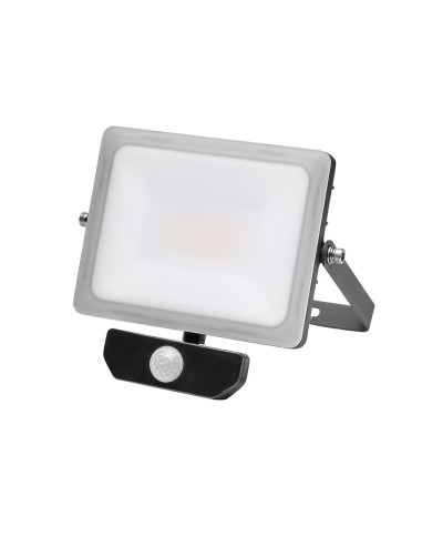 Foco Led Plano 30 Watt. Luz Blanca 4000º K IP 65 2400 Lumenes Con Sensor de Presencia