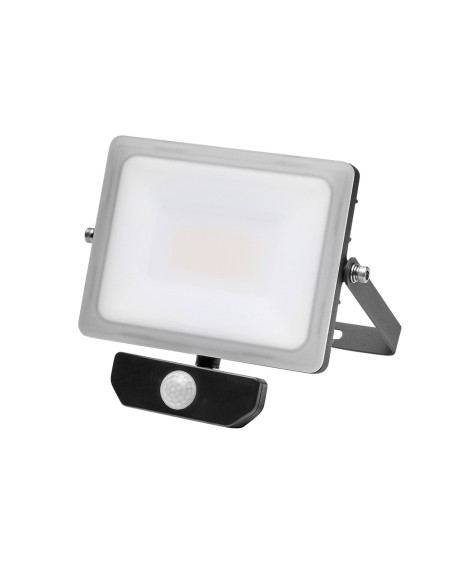 Foco Led Plano 30 Watt. Luz Blanca 4000º K IP 65 2400 Lumenes Con Sensor de Presencia