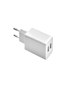 Cargador USB Dos Tomas 2.1 Amperios. 5 V. Adaptador Enchufe USB Cargador USB de Pared, Android, Iphone, Smartphones, Tablets.