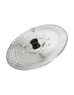 Tapadera Multiusos Acero Inoxidable Ø 28 cm. Uso Tapa Anti Salpicaduras y Escurridor. Tapadera Adpatable Diferentes Medidas