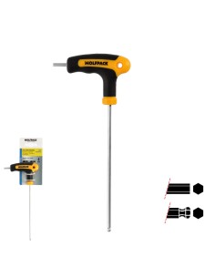 Llave Allen Con Bola Mango Bimaterial "Soft Touch" Forma T 4,0 mm. Acero Cromo Vanadio, Destornillador allen, llave hexagonal