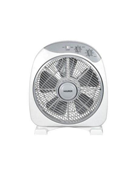 Ventilador Maurer Box Ø 30cm 40 Watt. 3 velocidades Aspas gran tamaño, 3 Con temporizador