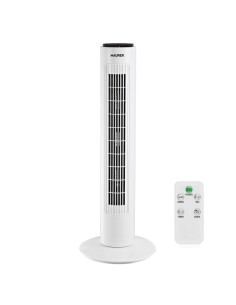 Ventilador Maurer Torre 73 cm 3 Velocidades. Funcion Oscilante. Con Temporizador y Mando a Distancia.