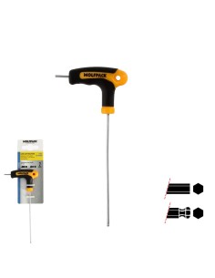 Llave Allen Con Bola Mango Bimaterial "Soft Touch" Forma T 2,0 mm. Acero Cromo Vanadio, Destornillador allen, llave hexagonal