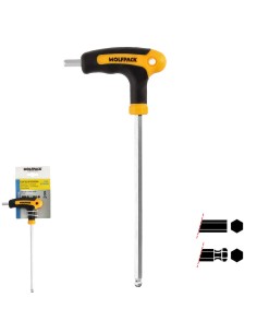 Llave Allen Con Bola Mango Bimaterial "Soft Touch" Forma T 8,0 mm. Acero Cromo Vanadio, Destornillador allen, llave hexagonal