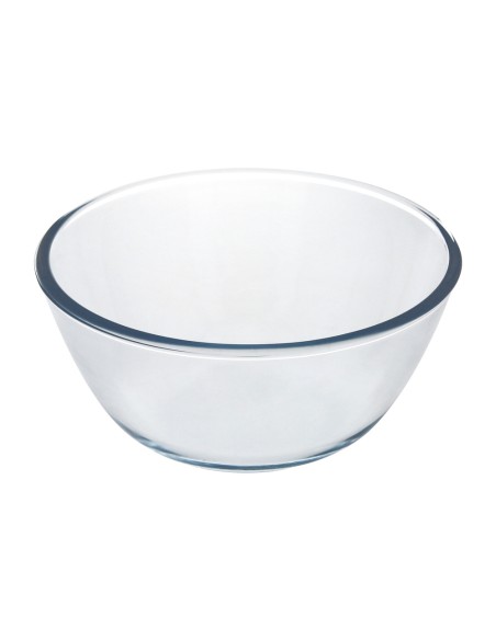 Bol De Cristal, Ideal Para Mezclas. 2.5 Litros. Libre BPA, Cristal De Borosilicato.Ensaladas, Postres, Cocina, Resposteria