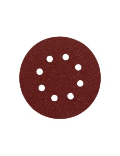 Lija Recambio Velcro Disco Ø 125 mm. Con Agujeros Grano 120 (10 Piezas)