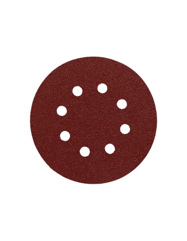 Lija Recambio Velcro Disco Ø 125 mm. Con Agujeros Grano 120 (10 Piezas)