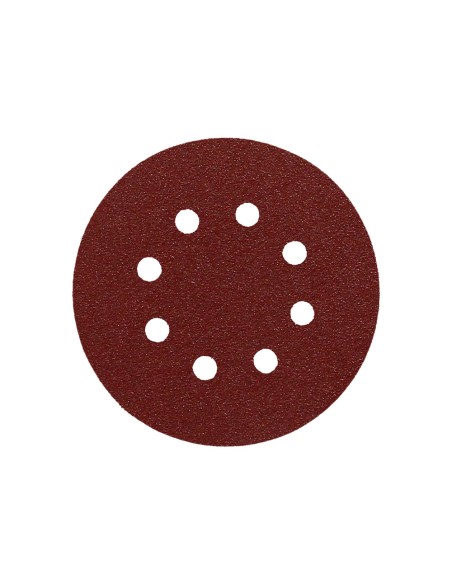 Lija Recambio Velcro Disco Ø 125 mm. Con Agujeros Grano 120 (10 Piezas)