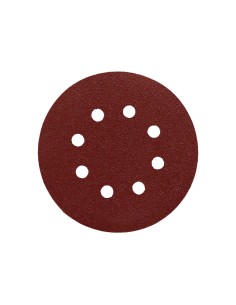 Lija Recambio Velcro Disco Ø 125 mm. Con Agujeros Grano 180 (10 Piezas)