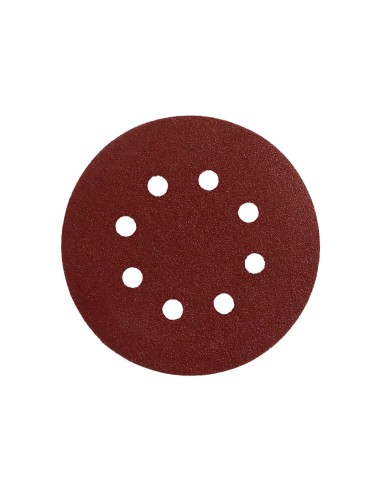 Lija recambio velcro disco Ø 125 mm. con agujeros grano 240 (10 Piezas)