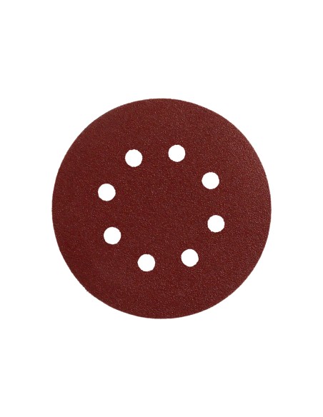 Lija recambio velcro disco Ø 125 mm. con agujeros grano 240 (10 Piezas)