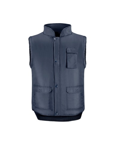 Chaleco Multibolsillos Azul Xl, Chaleco Poliester Con 3 Bolsillos Esteriores y Uno Interior, Chaleco Trabajo, Chaleco Laboral