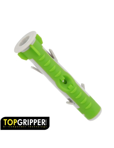 Taco Topgripper Bimaterial Ø 8 mm. (Caja 100 unidades) Taco Anclaje Universal, Taco Hormigon, Taco Pladur, Taco Ladrillo