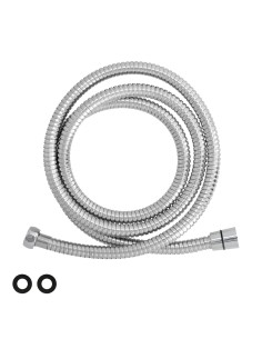 Flexo / Manguera Ducha Extensible Acero Inoxidable 1,7 a 2 Metros Accesorios de Latón. Flexible, Resistente a Torceduras,