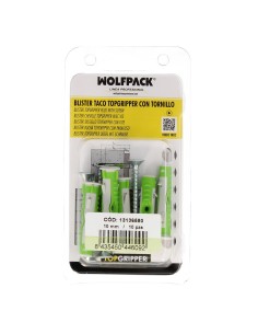 Blister Tacos Topgripper Bimaterial Con Tornillos Ø 10 mm. 10 Piezas Taco Anclaje Universal, Taco Hormigon, Taco Pladur