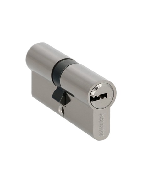 Cilindro Seguridad 30x30 mm. Leva Larga Niquelado Con 5 llaves