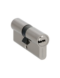 Cilindro Seguridad 30x40 mm. Leva Larga Niquelado Con 5 llaves