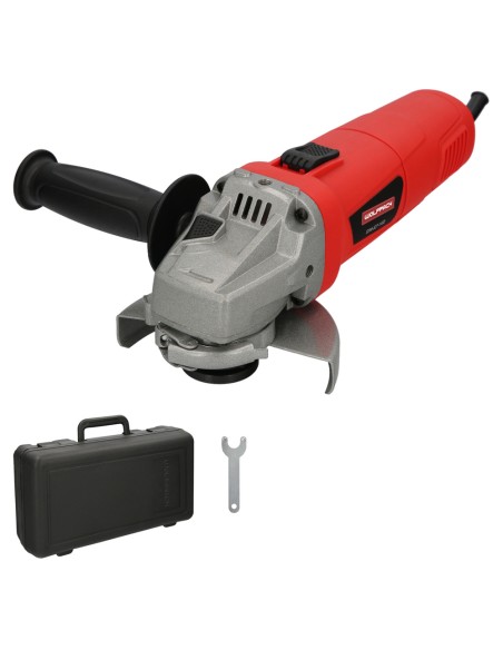 Amoladora Angular 900 Watt. Disco Ø 115 mm. 11.000 R.P.M. Mango 3 Posiciones Eje M14 Protector Disco Ajustable, Anti arranque