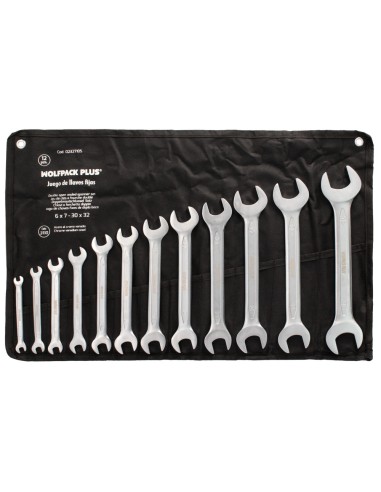 Juego Llaves Fijas Wolfpack Plus 12 Piezas