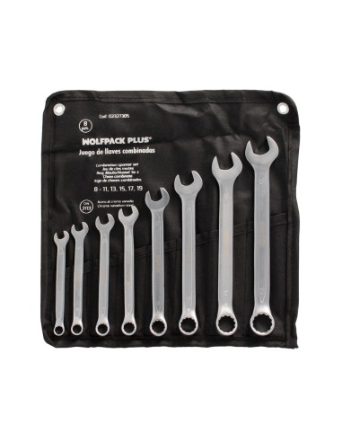 Juego Llaves Combinadas Wolfpack Plus 8 Piezas