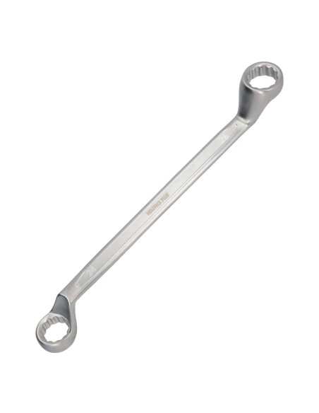 Llave Estrella Acodada Plus Acero Cromo Vanadio 24x26 DIN 838. Llave Doble Boca Acodada, Llave Fija Estrella Acodada