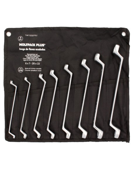 Juego Llaves Acodadas Wolfpack Plus 8 Piezas