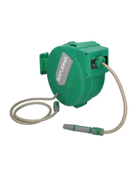 Enrollador Automatico Manguera Para Jardin. Recogedor Manguera Automatico, Porta Mangueras Jardin Manguera De 20 Metros