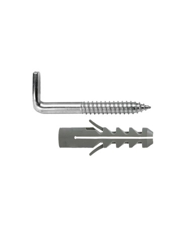 Kit Sanitario Alcayata Con Taco Expansión Ø 14 x 70 mm. Fijación Calentadores / Termos De Agua